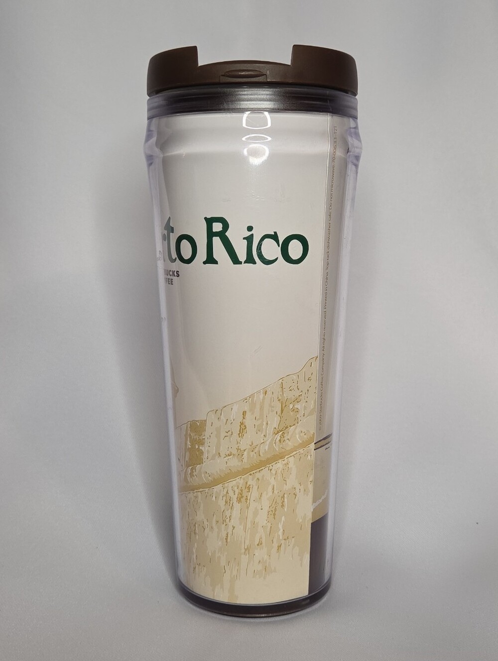2004 Starbucks Global Icon Collection Puerto Rico Double Wall Tumbler/Cup 12 oz. - Picture 2 of 9